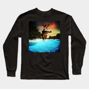 Wonderful sunset over the ocean Long Sleeve T-Shirt